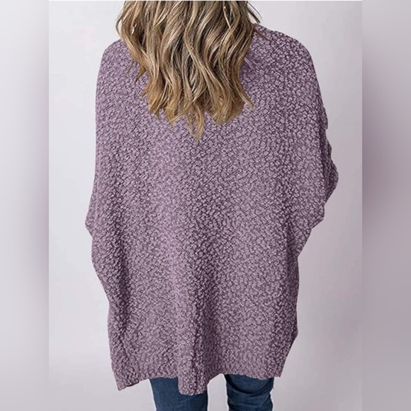 Merokeety | Taro Long Sleeve Popcorn Teddy Fuzzy Cardigan Sweater | Small - Picture 13 of 13